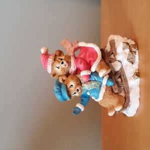 Bears Seasons "Sleigh Ride Snuggles" Figurine.